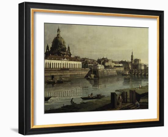 View of Dresden-Canaletto-Framed Giclee Print