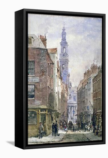 View of Drury Court from Wych Street, Westminster, London, C1875-Louise Rayner-Framed Premier Image Canvas