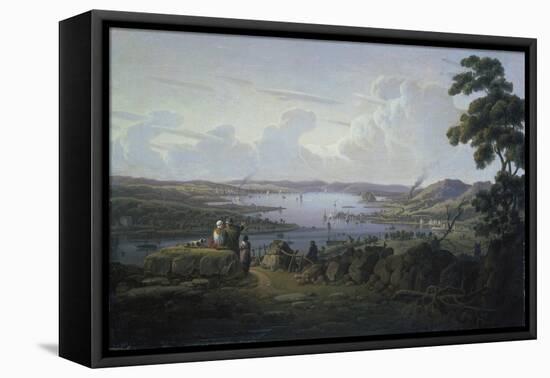 View of Dunbarton and the River Clyde, 1817-Robert Salmon-Framed Premier Image Canvas