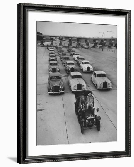 View of Early Models of Rolls Royce Cars-null-Framed Photographic Print