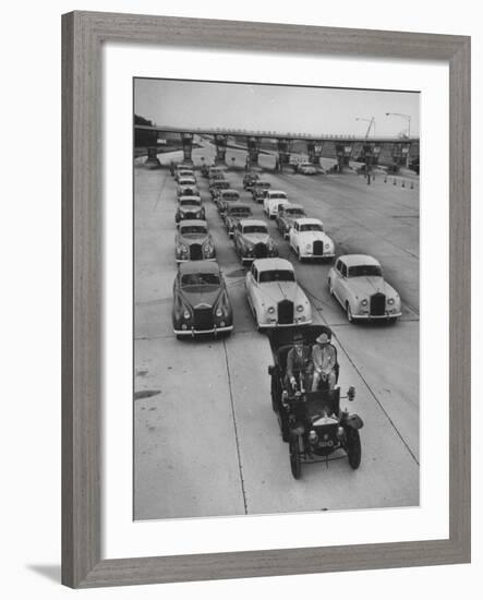 View of Early Models of Rolls Royce Cars-null-Framed Photographic Print