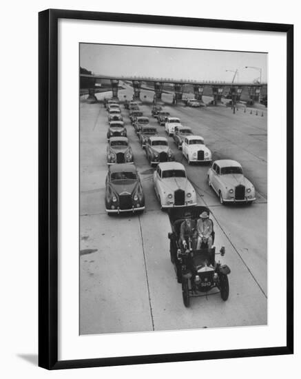 View of Early Models of Rolls Royce Cars-null-Framed Photographic Print