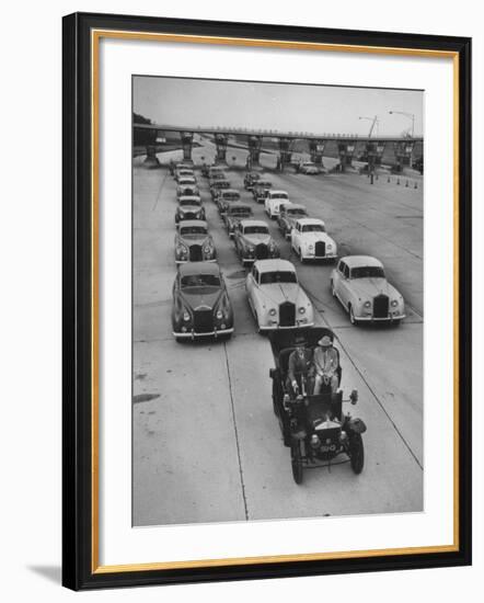 View of Early Models of Rolls Royce Cars-null-Framed Photographic Print