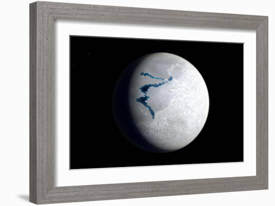 View of Earth 650 Million Years Ago During the Marinoan Glaciation-null-Framed Art Print