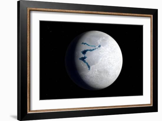 View of Earth 650 Million Years Ago During the Marinoan Glaciation-null-Framed Art Print