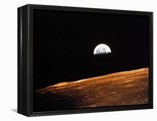 View of Earth from Apollo 10 Orbiting the Moon, 1969-null-Framed Premier Image Canvas