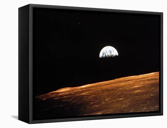 View of Earth from Apollo 10 Orbiting the Moon, 1969-null-Framed Premier Image Canvas