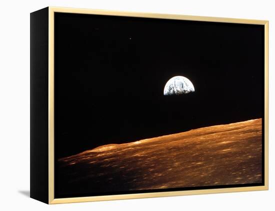 View of Earth from Apollo 10 Orbiting the Moon, 1969-null-Framed Premier Image Canvas