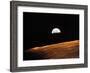 View of Earth from Apollo 10 Orbiting the Moon, 1969-null-Framed Photographic Print