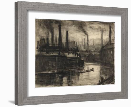 View of East London-Joseph Pennell-Framed Giclee Print