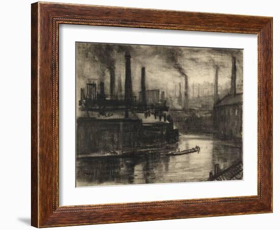 View of East London-Joseph Pennell-Framed Giclee Print