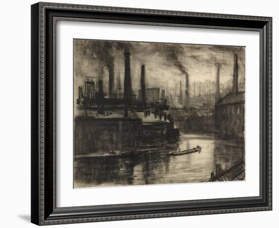 View of East London-Joseph Pennell-Framed Giclee Print