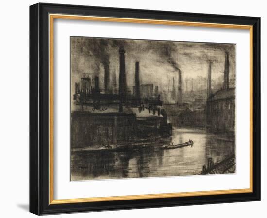 View of East London-Joseph Pennell-Framed Giclee Print