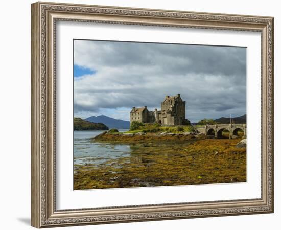 View of Eilean Donan Castle, Dornie, Highlands, Scotland, United Kingdom, Europe-Karol Kozlowski-Framed Photographic Print