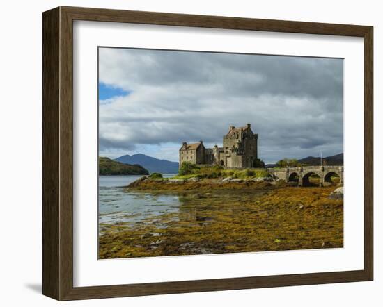 View of Eilean Donan Castle, Dornie, Highlands, Scotland, United Kingdom, Europe-Karol Kozlowski-Framed Photographic Print