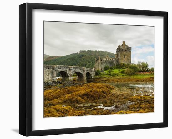 View of Eilean Donan Castle, Dornie, Highlands, Scotland, United Kingdom, Europe-Karol Kozlowski-Framed Photographic Print
