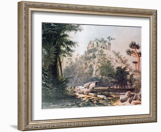 View of El Castillo, 1844-Frederick Catherwood-Framed Giclee Print