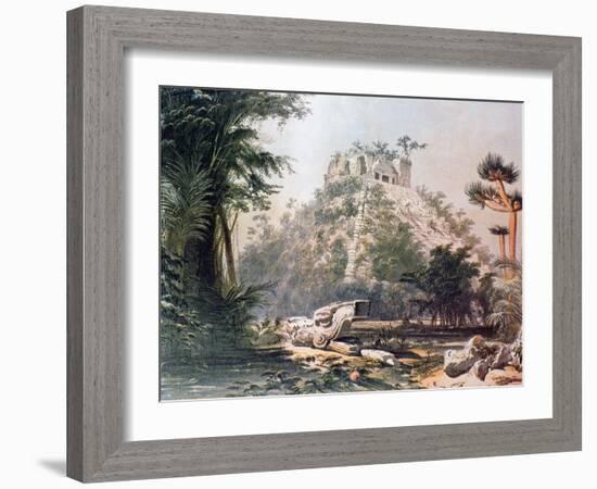 View of El Castillo, 1844-Frederick Catherwood-Framed Giclee Print