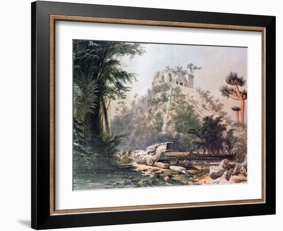 View of El Castillo, 1844-Frederick Catherwood-Framed Giclee Print