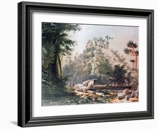 View of El Castillo, 1844-Frederick Catherwood-Framed Giclee Print