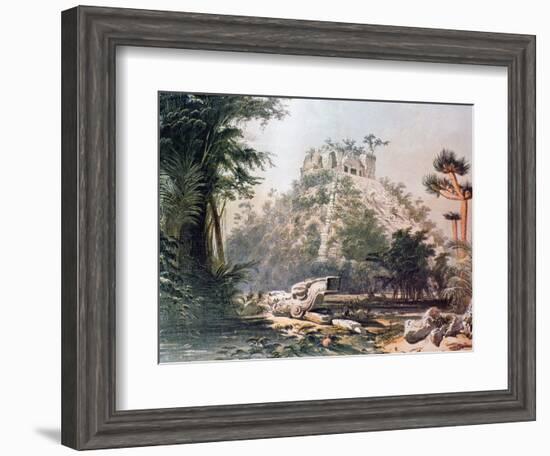 View of El Castillo, 1844-Frederick Catherwood-Framed Giclee Print