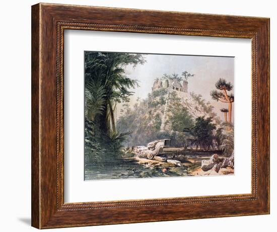 View of El Castillo, 1844-Frederick Catherwood-Framed Giclee Print