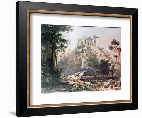 View of El Castillo, 1844-Frederick Catherwood-Framed Giclee Print