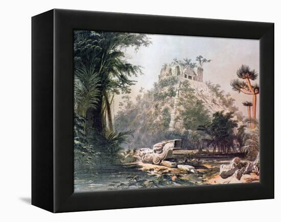 View of El Castillo, 1844-Frederick Catherwood-Framed Premier Image Canvas