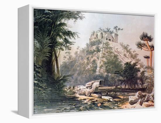 View of El Castillo, 1844-Frederick Catherwood-Framed Premier Image Canvas