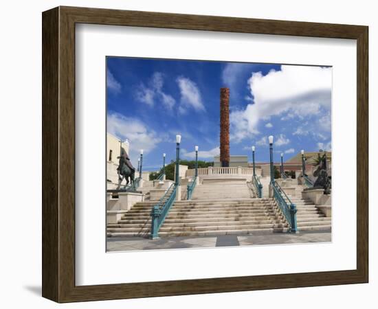 View of El Totem in Plaza Del Totem, Plaza Del Quinto Centenario, San Juan, Puerto Rico, USA-Miva Stock-Framed Photographic Print