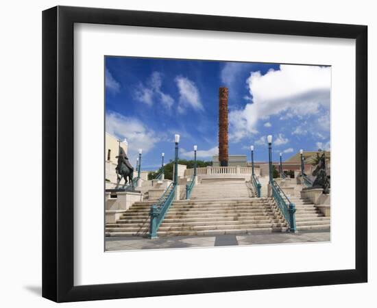 View of El Totem in Plaza Del Totem, Plaza Del Quinto Centenario, San Juan, Puerto Rico, USA-Miva Stock-Framed Photographic Print