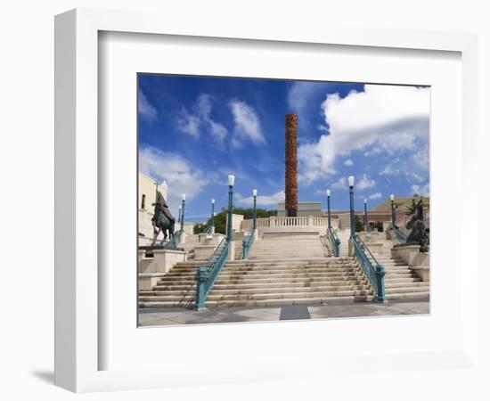 View of El Totem in Plaza Del Totem, Plaza Del Quinto Centenario, San Juan, Puerto Rico, USA-Miva Stock-Framed Photographic Print