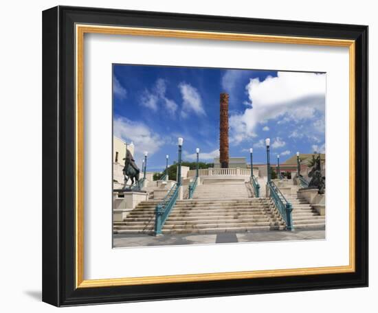 View of El Totem in Plaza Del Totem, Plaza Del Quinto Centenario, San Juan, Puerto Rico, USA-Miva Stock-Framed Photographic Print