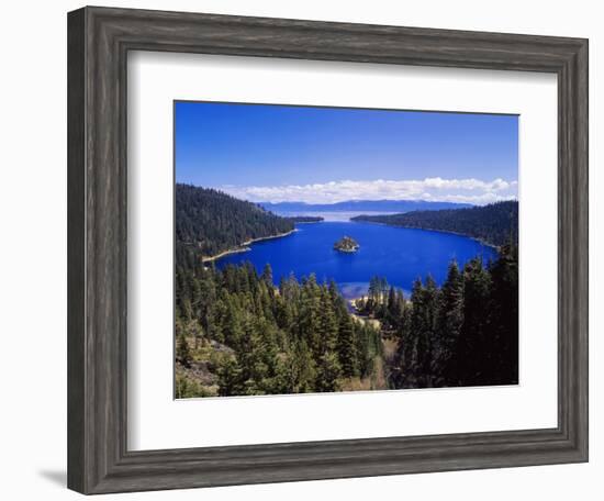 View of Emerald Bay in Lake Tahoe, California, USA-Adam Jones-Framed Photographic Print