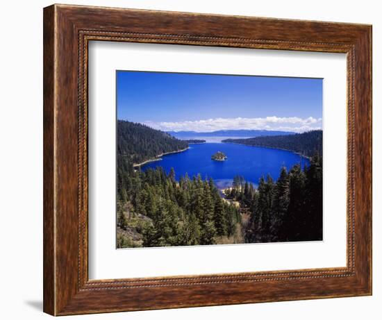 View of Emerald Bay in Lake Tahoe, California, USA-Adam Jones-Framed Photographic Print