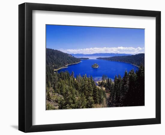 View of Emerald Bay in Lake Tahoe, California, USA-Adam Jones-Framed Photographic Print