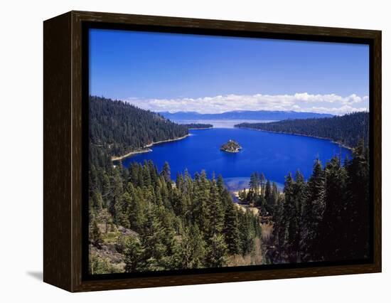 View of Emerald Bay in Lake Tahoe, California, USA-Adam Jones-Framed Premier Image Canvas