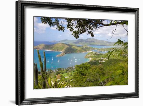 View of English Harbour from Shirley Heights-Frank Fell-Framed Photographic Print