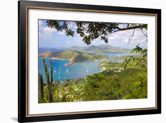 View of English Harbour from Shirley Heights-Frank Fell-Framed Photographic Print