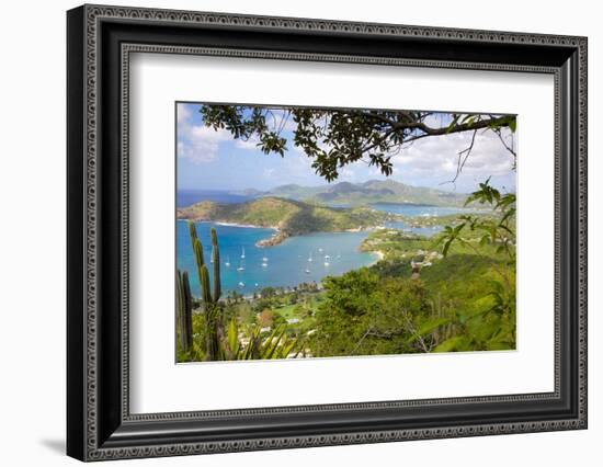 View of English Harbour from Shirley Heights-Frank Fell-Framed Photographic Print