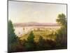 View of Exmouth from the Beacon Walls-W.H. Hallett-Mounted Giclee Print