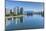 View of False Creek from Cambie Street Bridge and Vancouver skyline, Vancouver, British Columbia, C-Frank Fell-Mounted Photographic Print