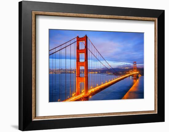 View of Famous Golden Gate Bridge by Night-prochasson-Framed Photographic Print