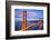 View of Famous Golden Gate Bridge by Night-prochasson-Framed Photographic Print