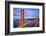 View of Famous Golden Gate Bridge by Night-prochasson-Framed Photographic Print