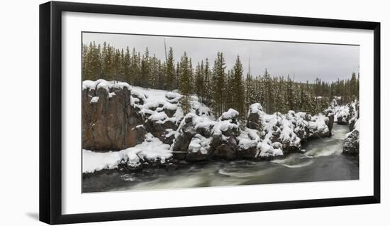 View of Firestone River, Yellowstone National Park, Wyoming, USA-Panoramic Images-Framed Photographic Print