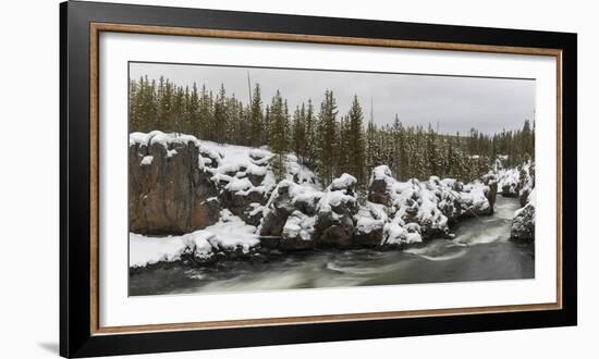 View of Firestone River, Yellowstone National Park, Wyoming, USA-Panoramic Images-Framed Photographic Print