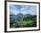 View of Fishing Village and Island-Kevin Schafer-Framed Photographic Print