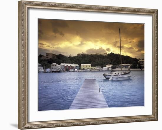 View of Flatts Village, Bermuda, Caribbean-Robin Hill-Framed Photographic Print