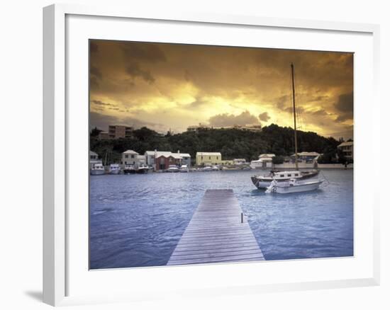 View of Flatts Village, Bermuda, Caribbean-Robin Hill-Framed Photographic Print